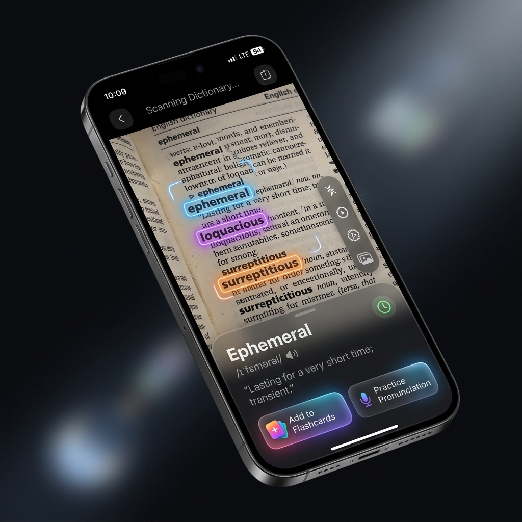 LingoSnap text scanner interface
